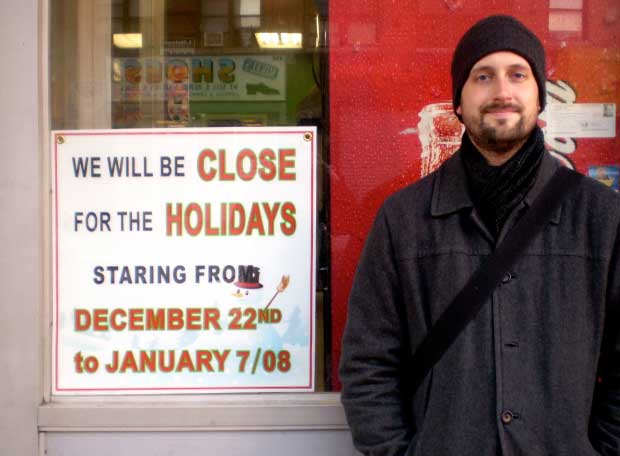 We will be close for the holidays