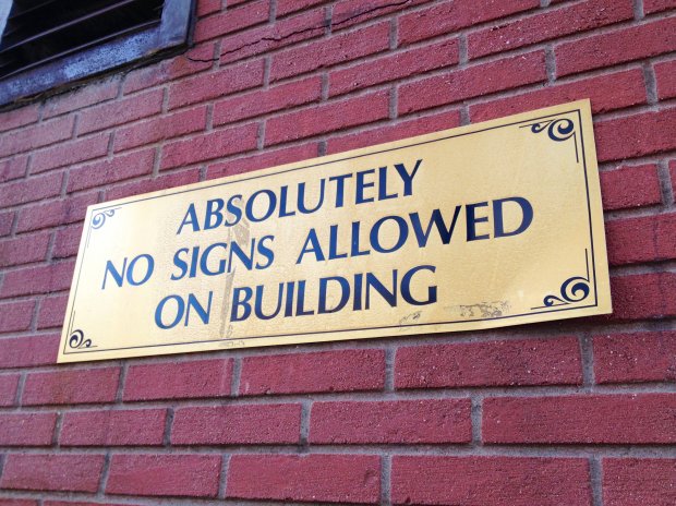 Absolutely No Signs