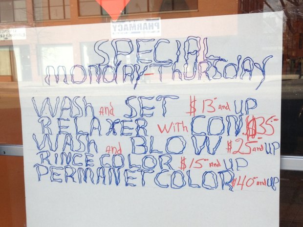 Special Monday–Thursday