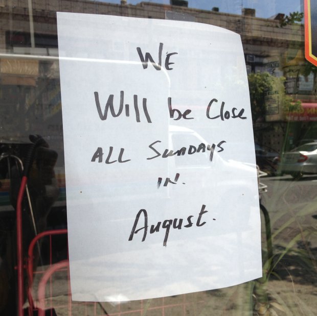 We Will Be Close All Sundays